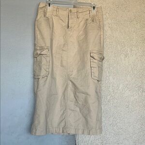 Brandy Melville Tan Cargo Skirt